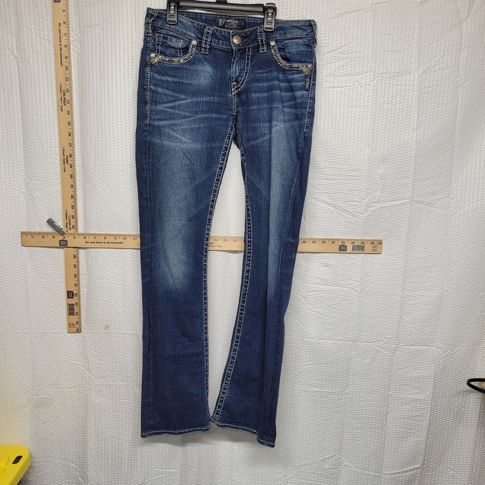 Silver Jeans‎ Co Aiko Mid Slim Bootcut Dark Wash Denim W29 L33 L83615SSA411